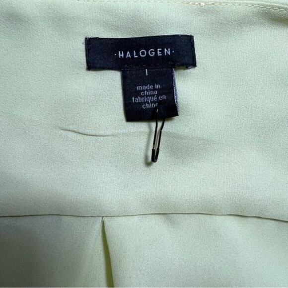 Halogen V-Neck Wrap Blouse, Yellow, L - Picture 5 of 7